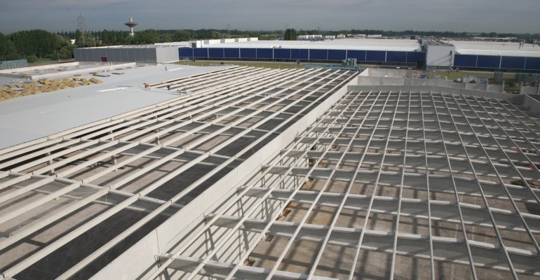 Toiture nouvelle usine du groupe Atlantic